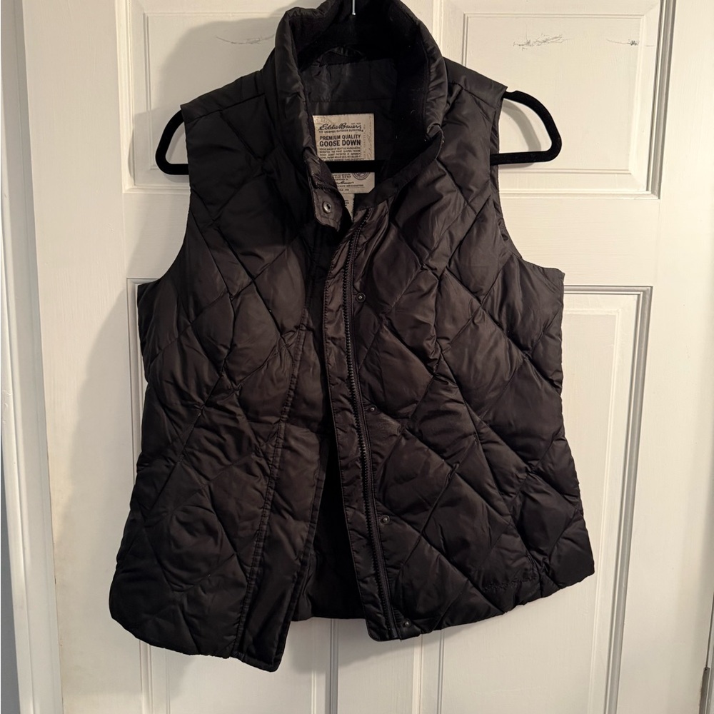Eddie Bauer Women's Black Quilted Vest
